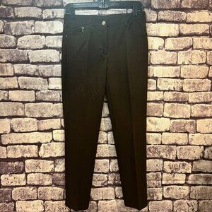Chico's So Brown Slimming Elastic Waist Pants Size S/6 Short